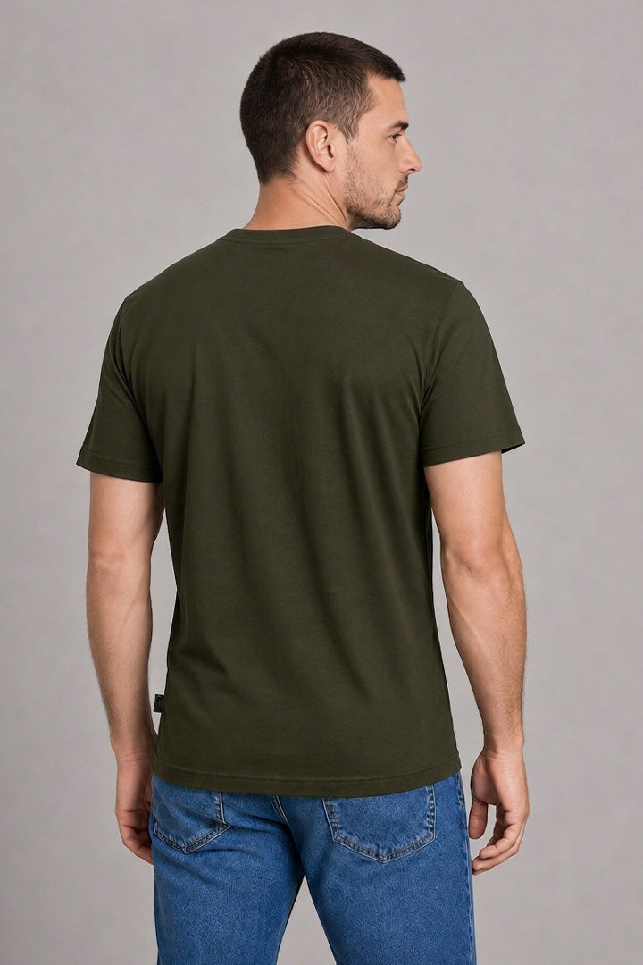 Básica Antimanchas Verde Oliva — vista de espalda